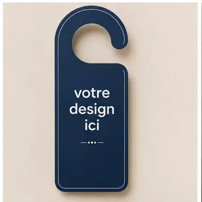 Publicité de porte avec finitions premium & durabilité